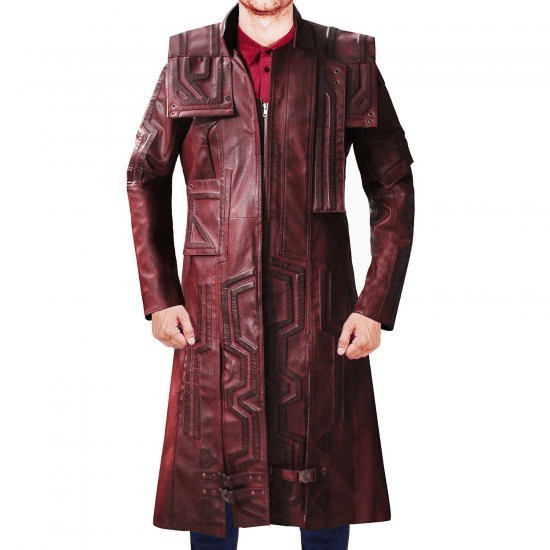 Chris Pratt Star Lord Leather Trench Coat