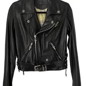 Chrome-Hearts-Black-Moto-Leather-Jacket
