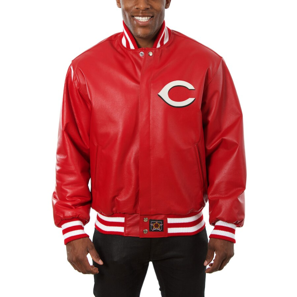 Cincinnati Reds Classic Baseball Leather Jacket