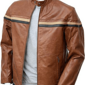 Classic Brown Biker Leather Jacket