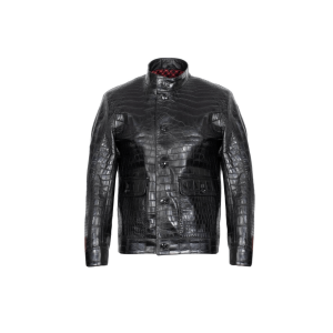 Crocodile Classic Leather Jacket