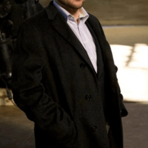 Crowley Supernaturals TV Series Mark Sheppard Black Wool Coat