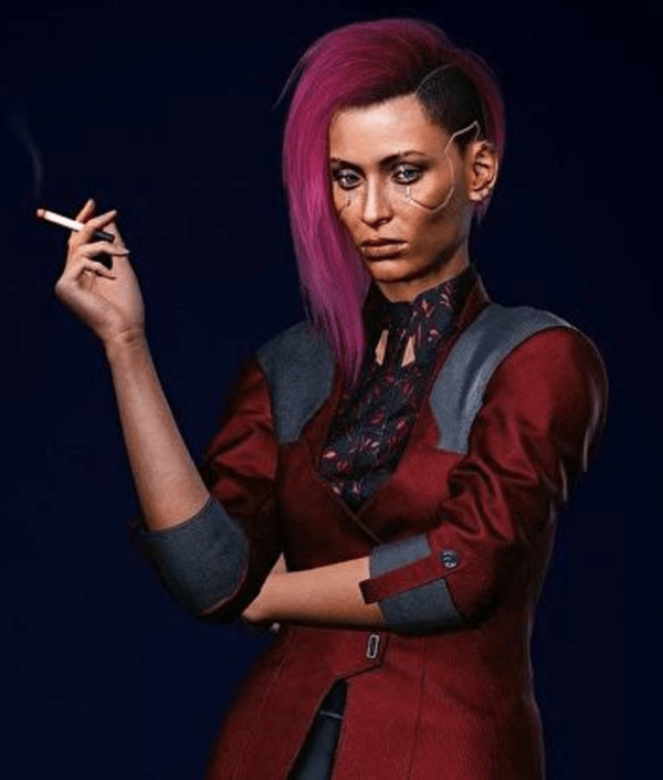 Cyberpunk 2077 V Female Leather Jacket
