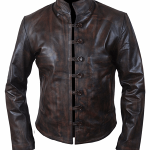 Da Vinci Demons Distressed Leather Jacket