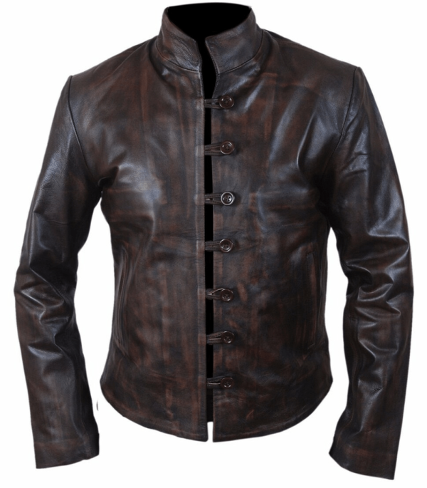 Da Vinci Demons Distressed Leather Jacket