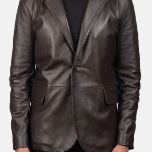 Daron Style Brown Leathers Blazer