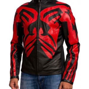Star Wars Darth Maul Cafe Racer Leather Jacket