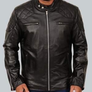 David Beckham Quilted Leather Jacket