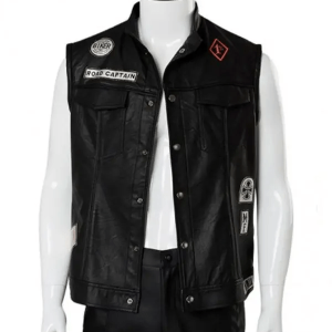 Days Gone Deacon St. John Road Captain Black Leather Vest