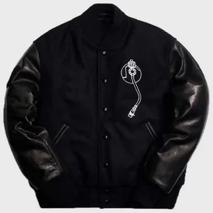 Mens Def Jam Recordings Black Varsity Wool Jacket