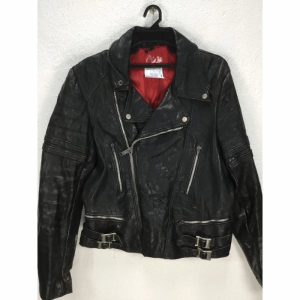 Designer Motorcycle Black Leather Jacket