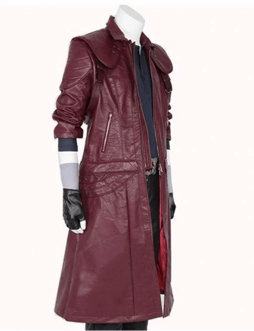 Devil May Cry 5 Dante DMC Leather Trench Coat