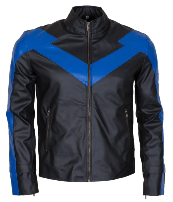 Dick Grayson Night The Wing Leather Jacket