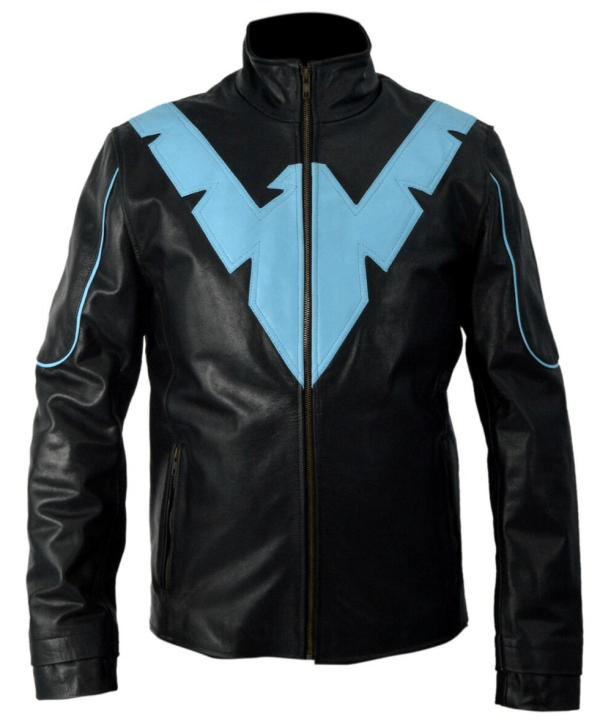 Dick Grayson Nightwing Motorcycle Leather Jacket
