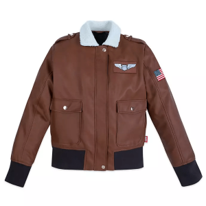 Aviator Disney Store Captain Marvel Leather Jacket