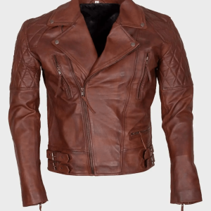 Distressed Leather Jacket