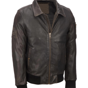 Distressed Vintage Leather Jacket