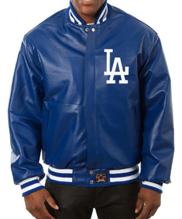 Dodgers Los Angeles Bomber Leather Jacket