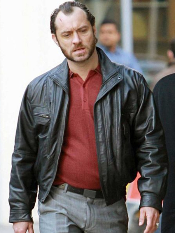 Dom Hemingway Jude Law Black Leather Jacket