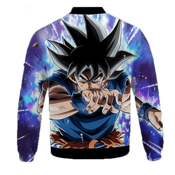 Dragon Ball Z Galactic Goku Ultra Instinct Varsity Jacket - Image 2