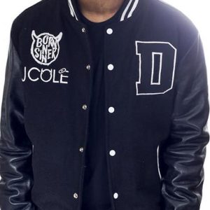 Dreamville Born Sinner J Cole Blue Varsity Jacket