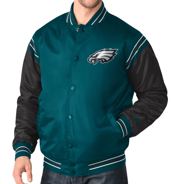 Eagles Enforcer Midnight Philadelphia Varsity Jacket