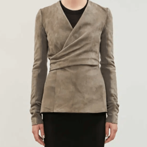 Emily In Paris Philippine Leroy Beaulieu Suede Leather Jacket