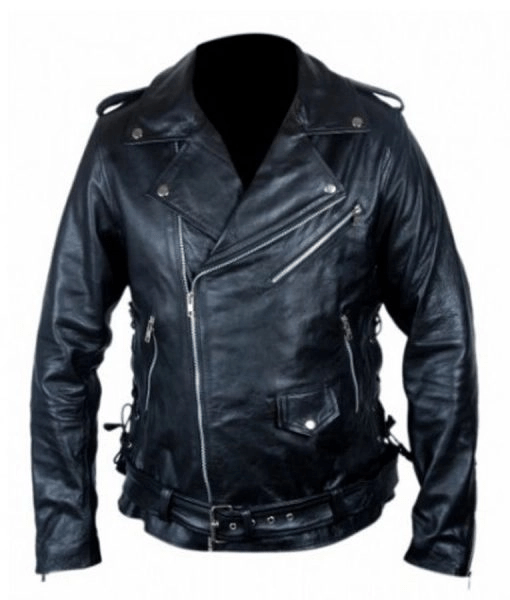 Fallout 4 Atom Cat Black Motorcycle Leather Jacket