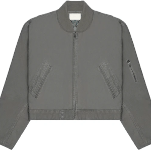 Fear Of God Bomber God Grey Cotton Jacket