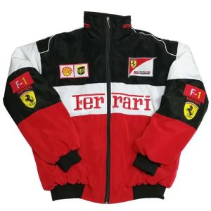 Ferrari Vintage F1 Black & White Jacket