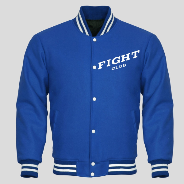 Fight Club Letterman Varsity Wool Jacket - Image 7