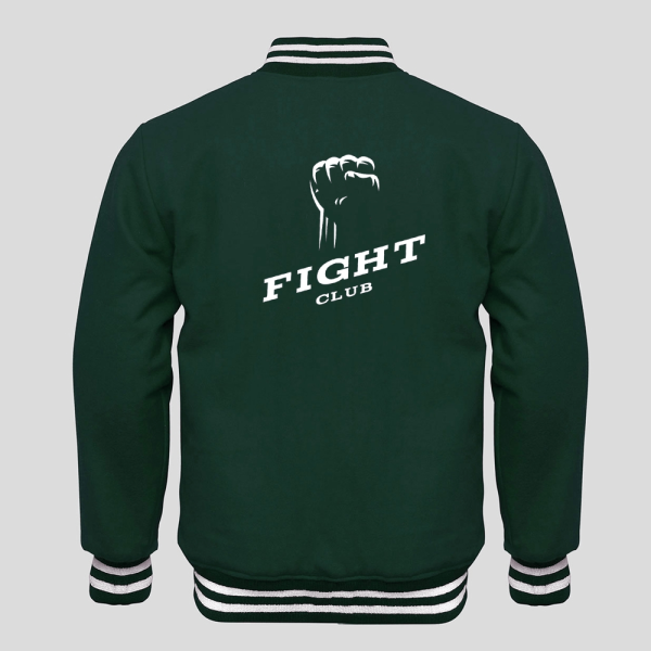 Fight Club Letterman Varsity Wool Jacket - Image 6
