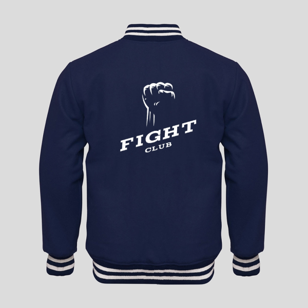 Fight Club Letterman Varsity Wool Jacket - Image 2