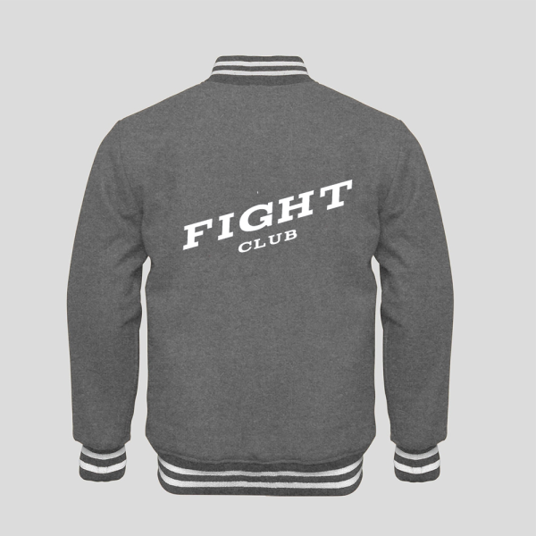 Fight Club Letterman Varsity Wool Jacket - Image 4