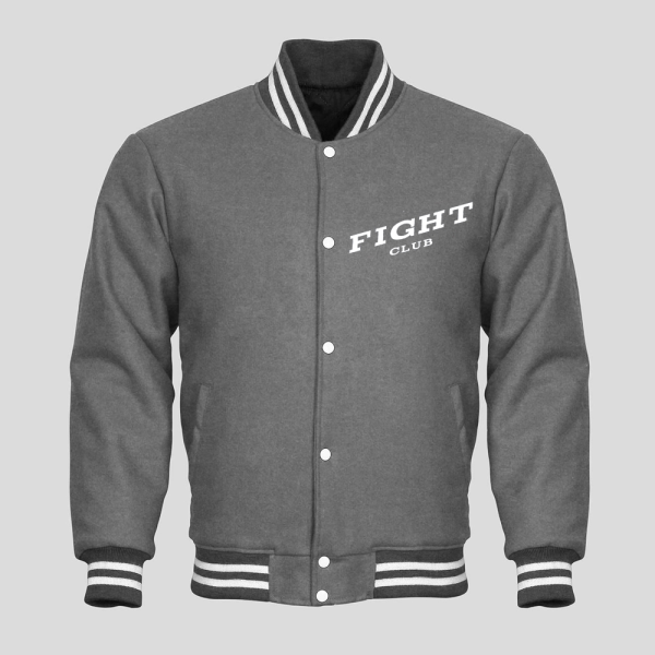 Fight Club Letterman Varsity Wool Jacket - Image 3