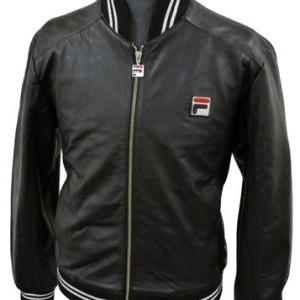 Fila Vintage Matchday Bomber Leather Jacket