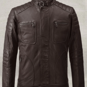 Firefly Brown Classic Biker Leather Jacket