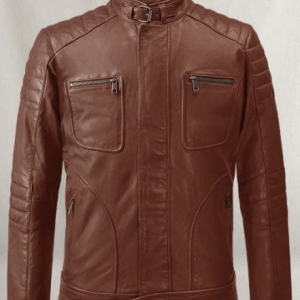 Firefly Tan Motorcycle Leather Jacket