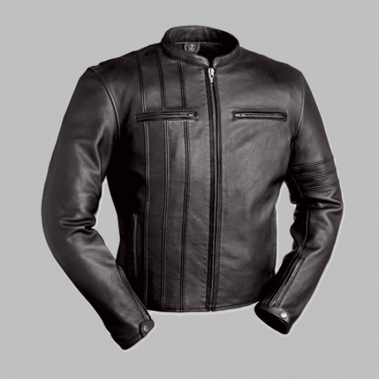 First Classics Scooter Black Leather Jacket