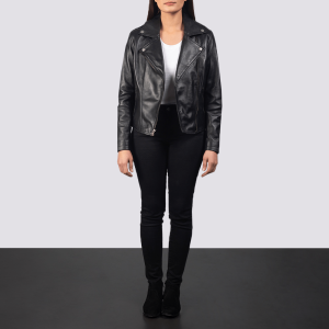 Flashback Black Motorcycle Leather Jacket