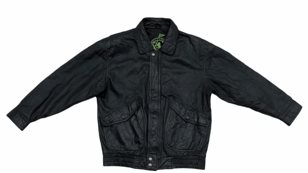 Fly Tigers Vintages Bomber Leather Jacket