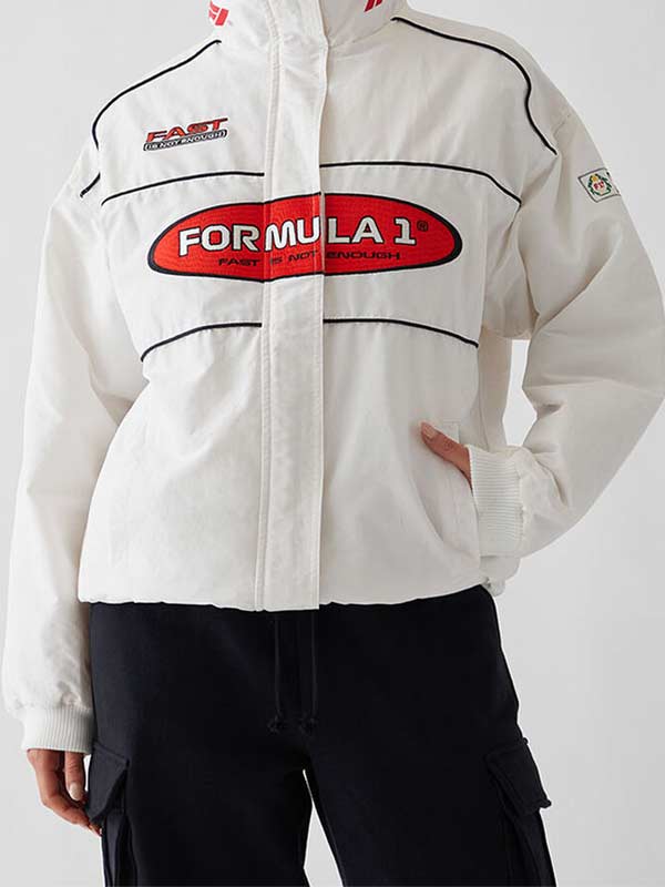 Formula 1 X Pacsun White Racing Jacket