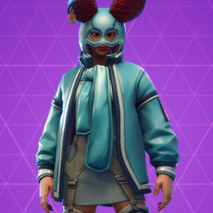 Fortnite Flapjackie Skins Light Blue Leather Jacket