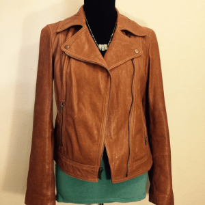 Fossil Brown Leather Jacket