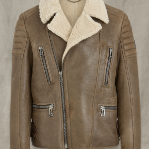 Fraser Lightweight Chocolate Brown Shearling Jacket