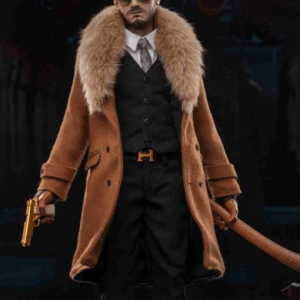 Gangsters Kingdom Spade David Brown Fur Trench Wool Coat