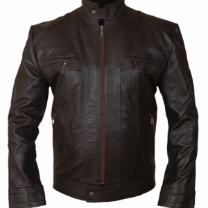 Ghost of Girlfriend Past Brown Leather Jacket