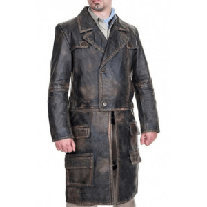Grant Bowler Defiance Joshua Nolan Leather Coat
