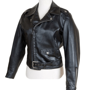 Grease Sandy Black Leather Jacket