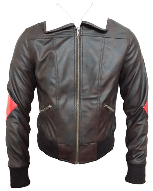 Harley Quinn Bombshell Bomber Leather Jacket